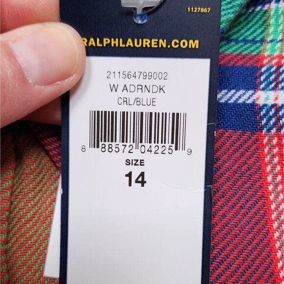 NWT Polo Ralph Lauren Plaid Flannel Button Down Shirt - Picture 6 of 6